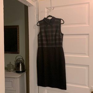 Black and plaid Ann Taylor Loft dress. Size 8.  Like new.